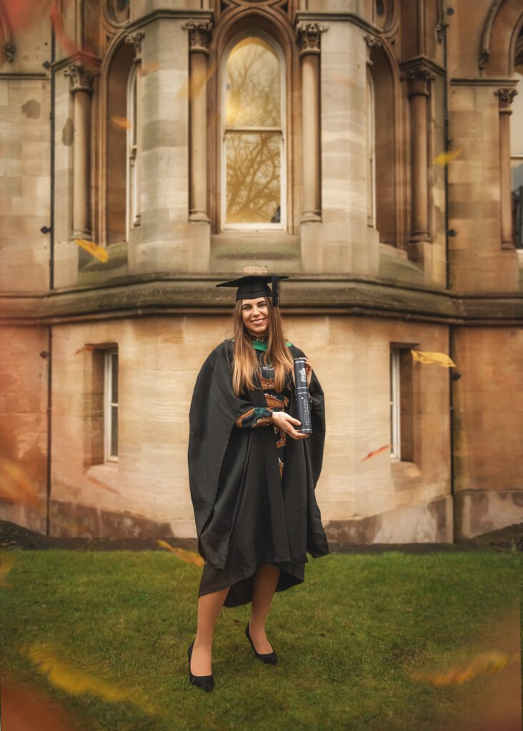 Nottingham graduation photoshoot posing
