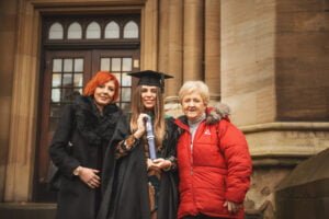 family portrait graduation