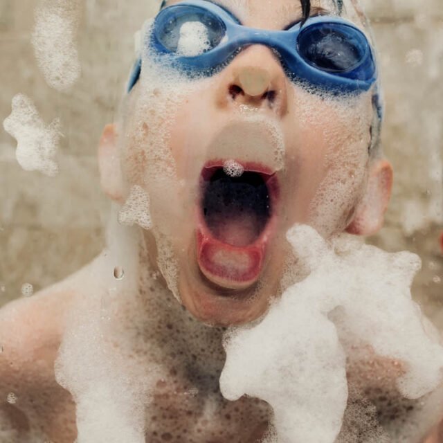 capture the fun of childhood foam bath