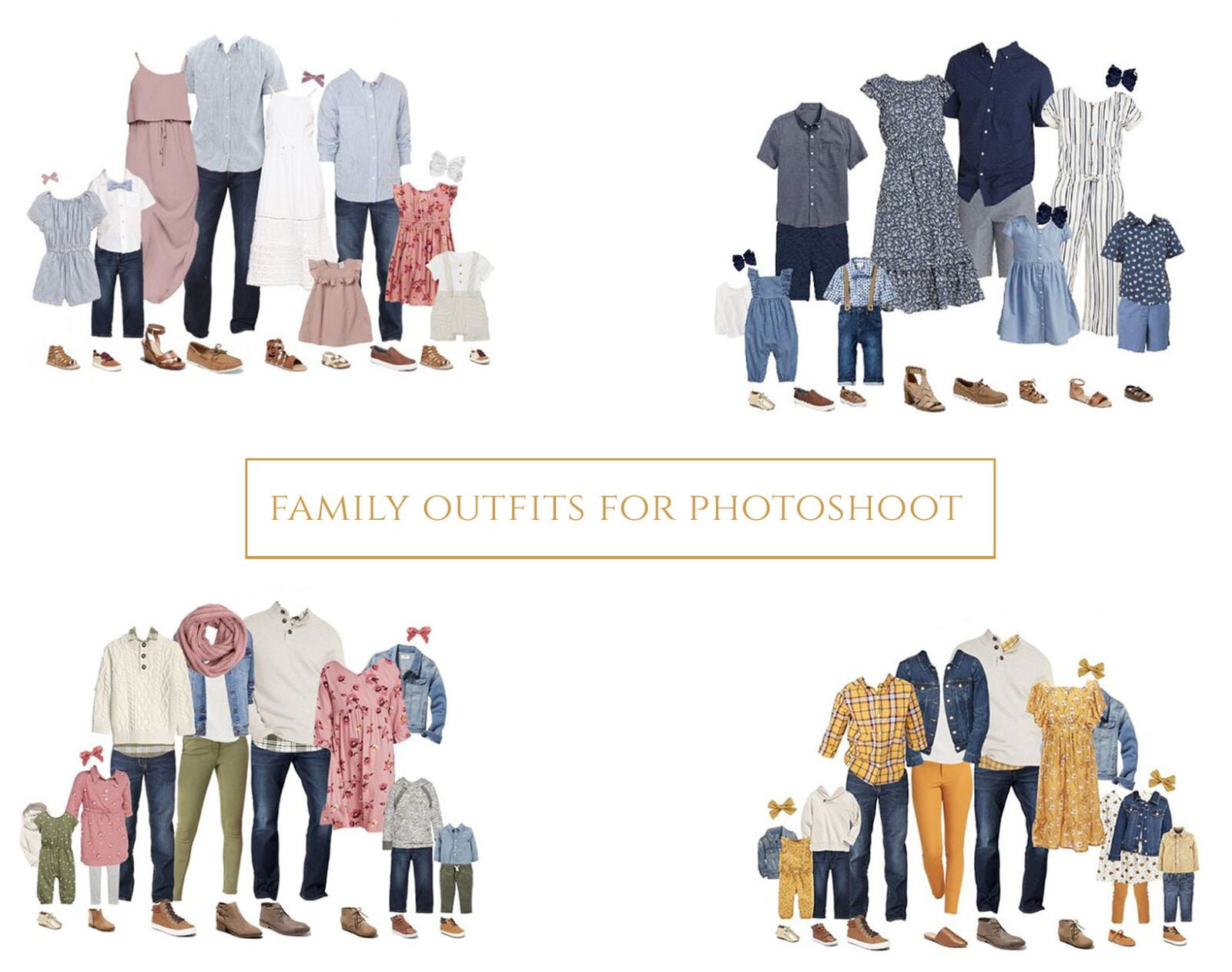 What to wear for a family photo shoot to look great
