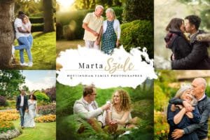 Nottingham anniversary photography collage featuring couples celebrating love in outdoor settings