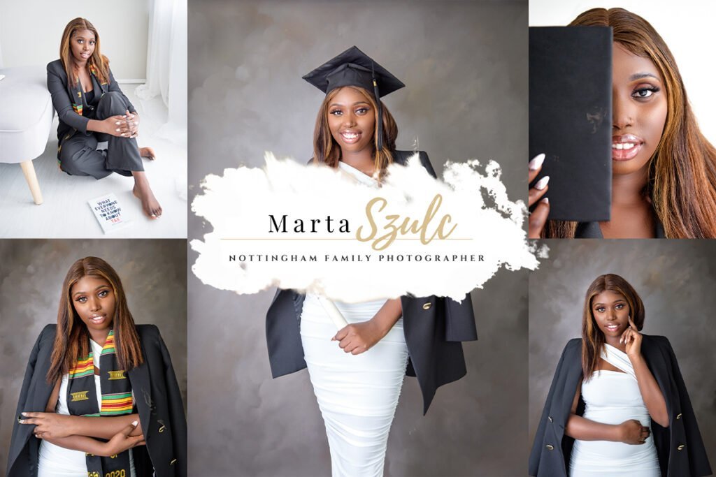 graduation photography studio portraits in Nottingham