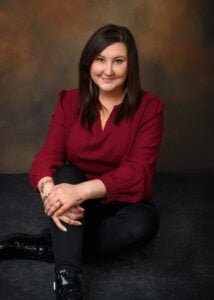Studio family session featuring a seated formal portrait by Marta Szulc, Nottingham Family Photographer.