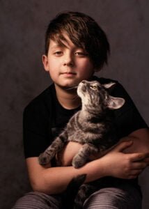 portrait with pet, Photoshoot with your cat or dog in Studio in Nottingham