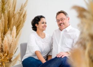capturer emotions during couple photography session in studio Nottingham