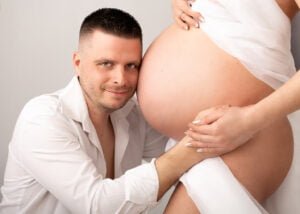 Maternity photography with a focus on the bump