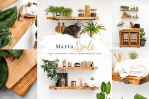 Nottingham family photographer Marta Szulc brand on styled home decor image