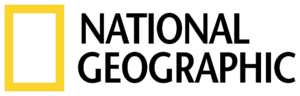 National Geographic featured logo displayed on Nottingham Family Photographer website as a trusted photography publication and industry recognition badge.