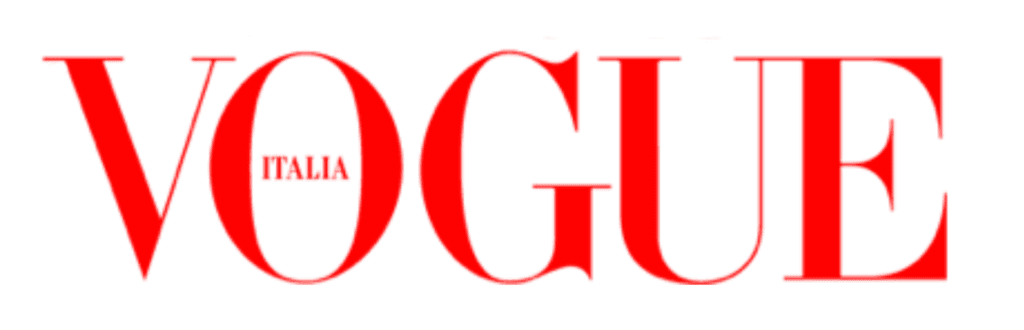 Vogue Italia featured logo displayed on Nottingham Family Photographer website as a symbol of editorial-inspired photography and luxury visual storytelling.